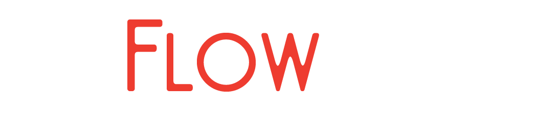 theFlowPress Logo weiß rot